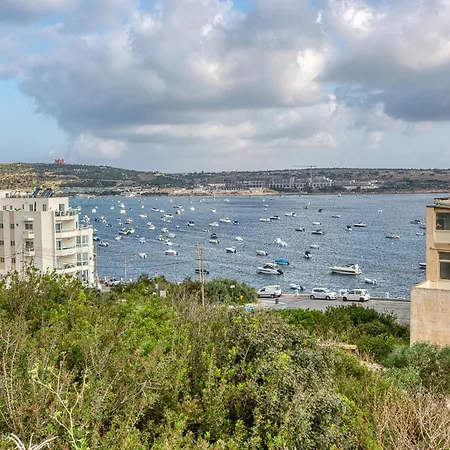 Apartment Mellieha Sea View 2 Bedroom With Games & Pool